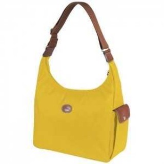 Sac Longchamp soldes Besace Style La Pliage Hobo Jaune